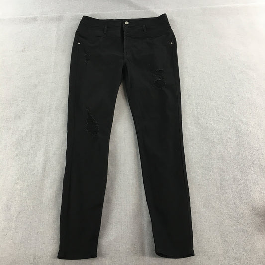 Refuge Womens Skinny Jeans Size 10 Black Stretch Denim