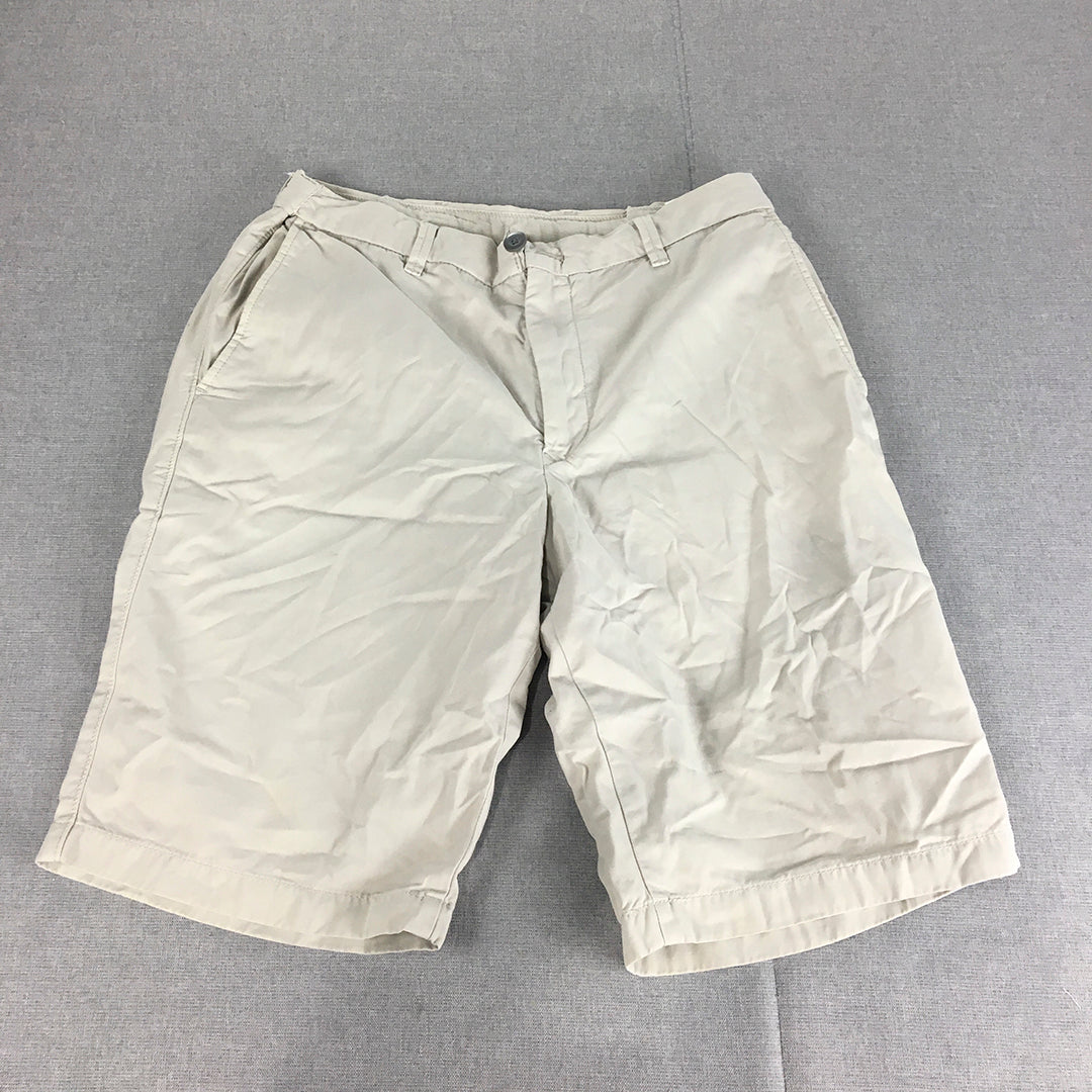 Uniqlo Mens Chino Shorts Size 29 Grey Pockets Casual Walking