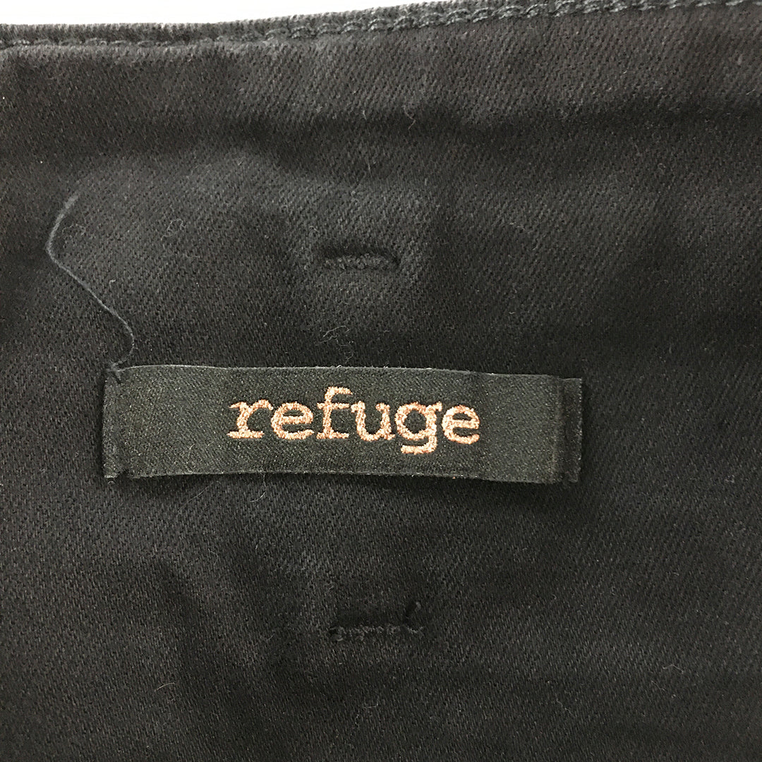 Refuge Womens Skinny Jeans Size 10 Black Stretch Denim