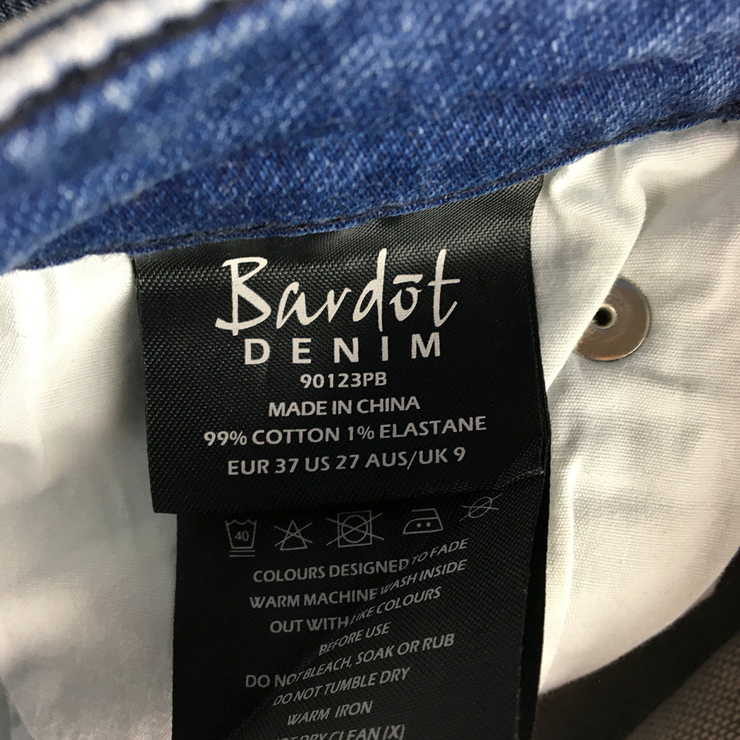 Bardot Womens Skinny Jeans Size 27 Blue Light Wash Denim