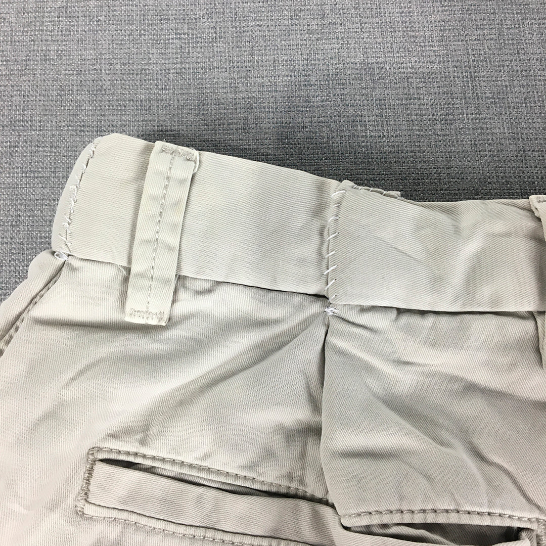 Uniqlo Mens Chino Shorts Size 29 Grey Pockets Casual Walking