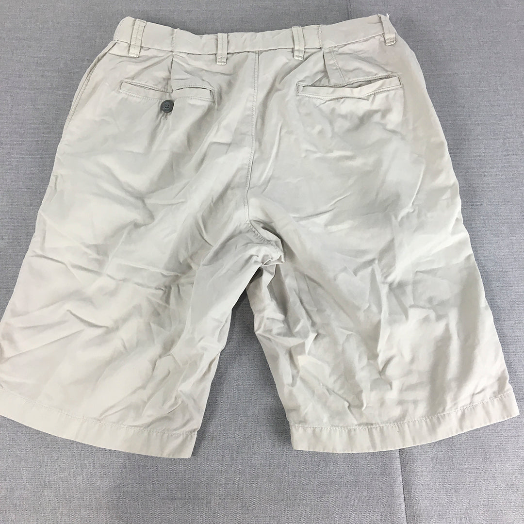 Uniqlo Mens Chino Shorts Size 29 Grey Pockets Casual Walking