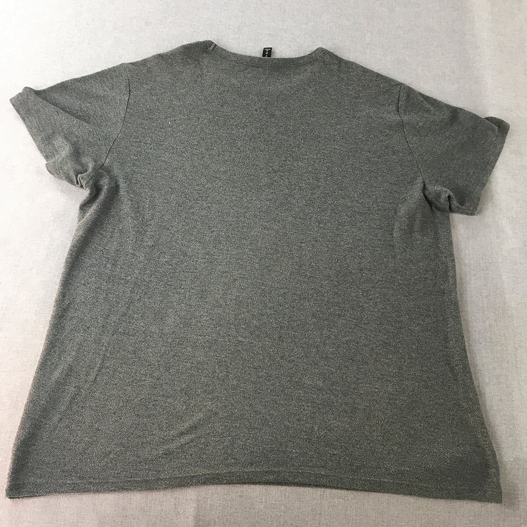 H&M Mens T-Shirt Size XL Grey Short Sleeve Crew Neck Tee