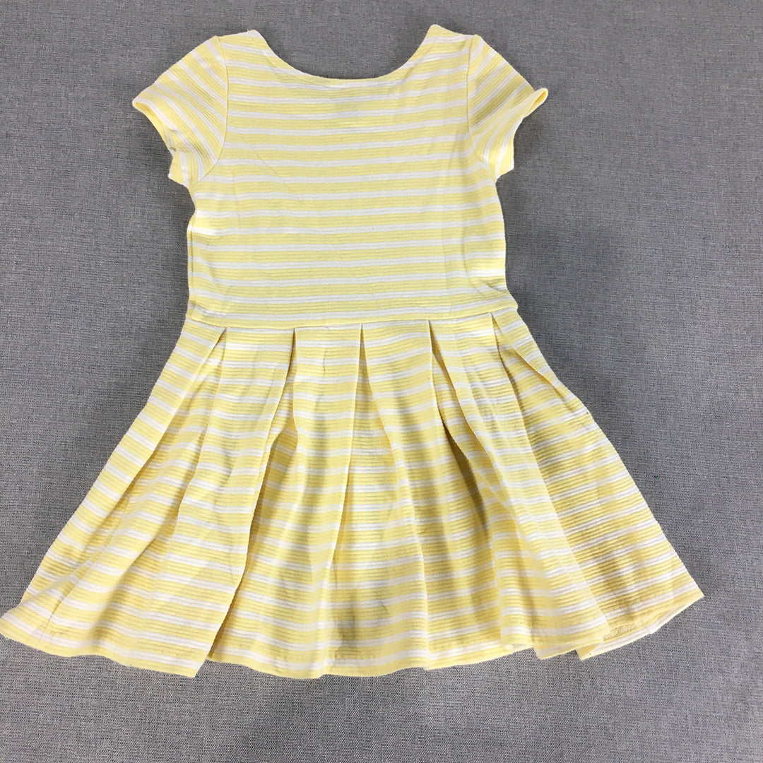 Polo Ralph Lauren Kids Girls Dress Size 3 Toddler Yellow Pleated Frilled