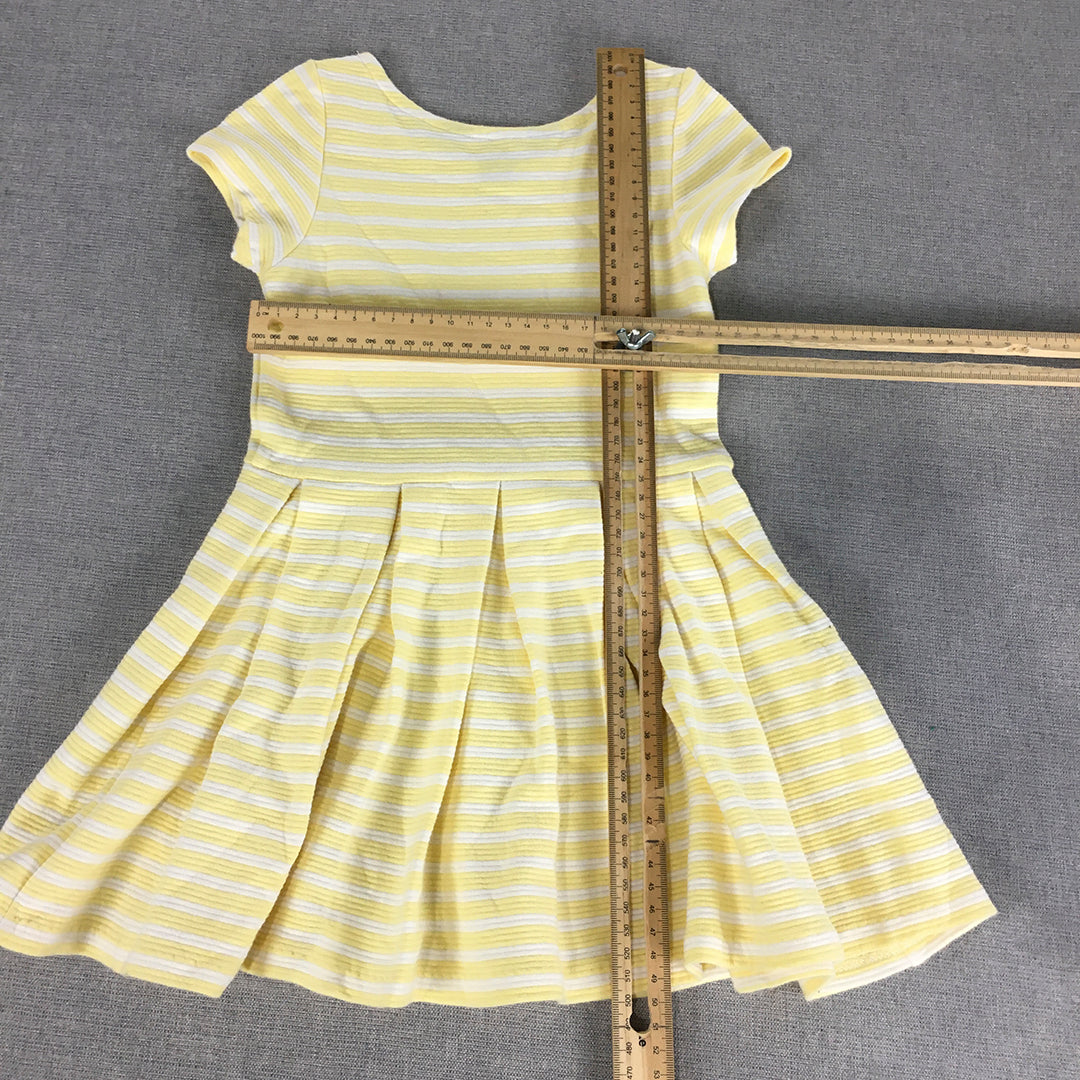 Polo Ralph Lauren Kids Girls Dress Size 3 Toddler Yellow Pleated Frilled