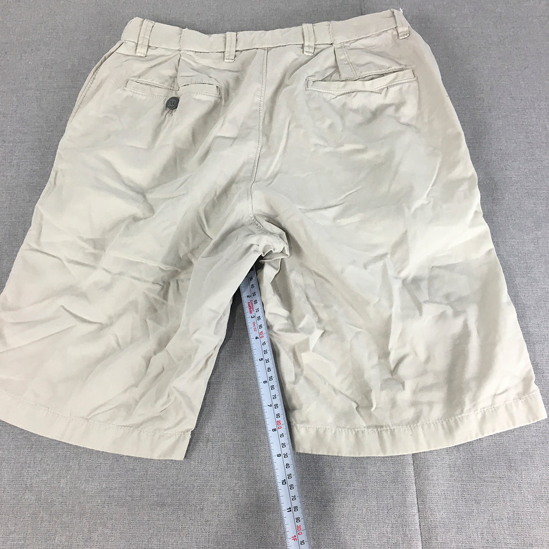 Uniqlo Mens Chino Shorts Size 29 Grey Pockets Casual Walking