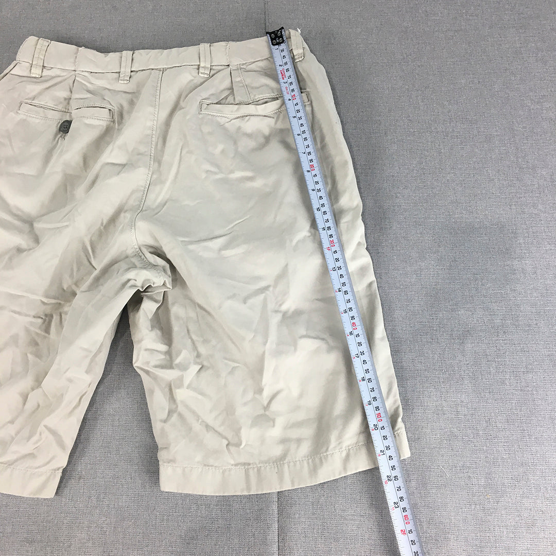 Uniqlo Mens Chino Shorts Size 29 Grey Pockets Casual Walking