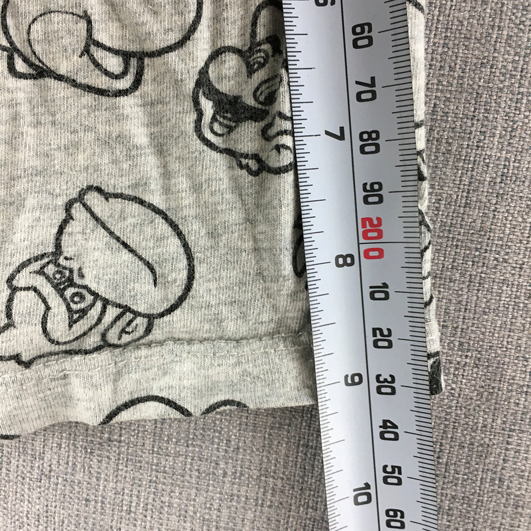 Super Mario Kids Boys Shorts Size 3 Toddler Grey Nintendo Elastic Waist