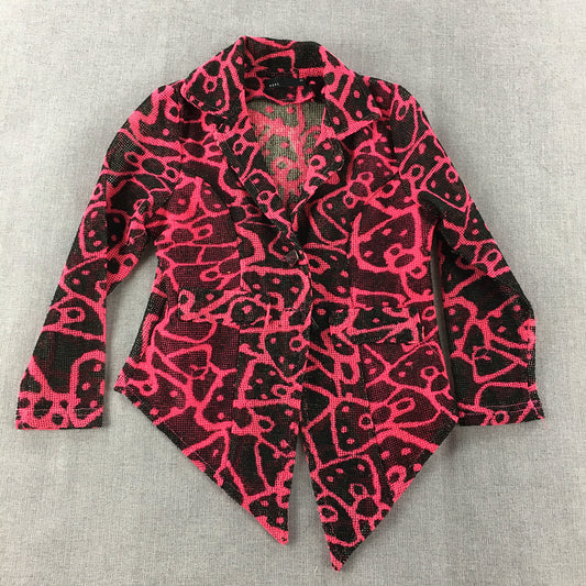 Deal Kids Girls Top Size 18 - 24 Months Pink Black Blazer Coat Jacket