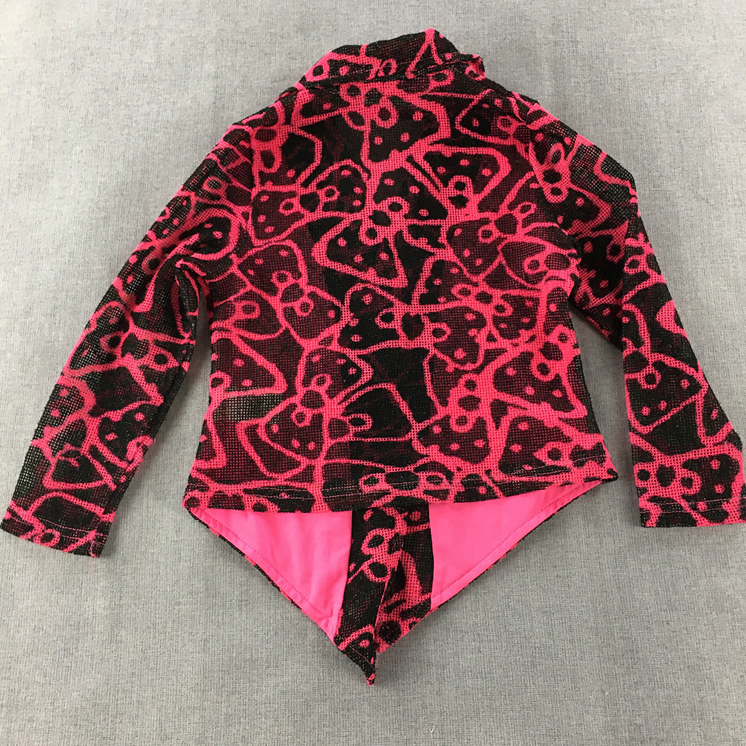 Deal Kids Girls Top Size 18 - 24 Months Pink Black Blazer Coat Jacket