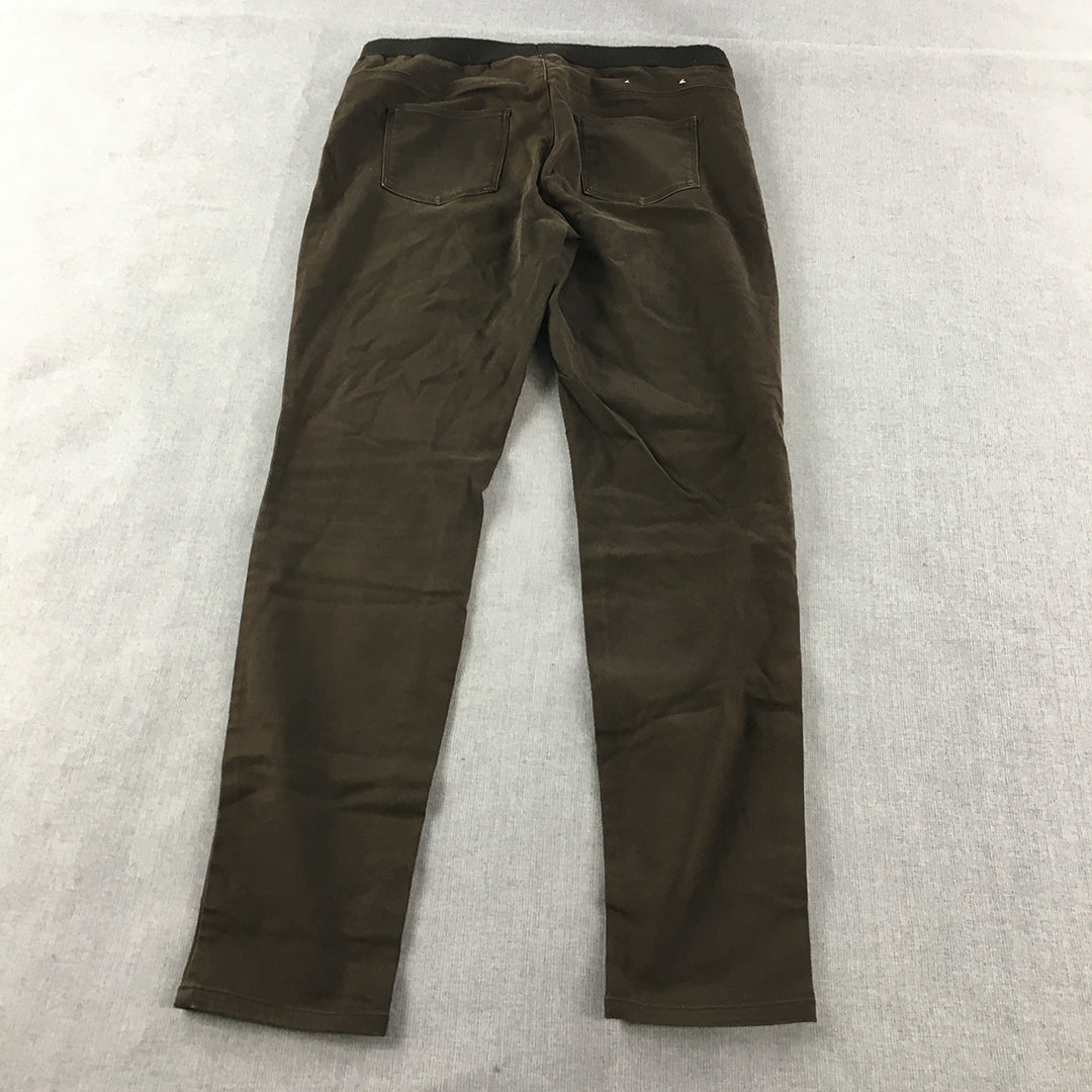 Uniqlo Womens Skinny Jeans Size M Brown Stretch Denim