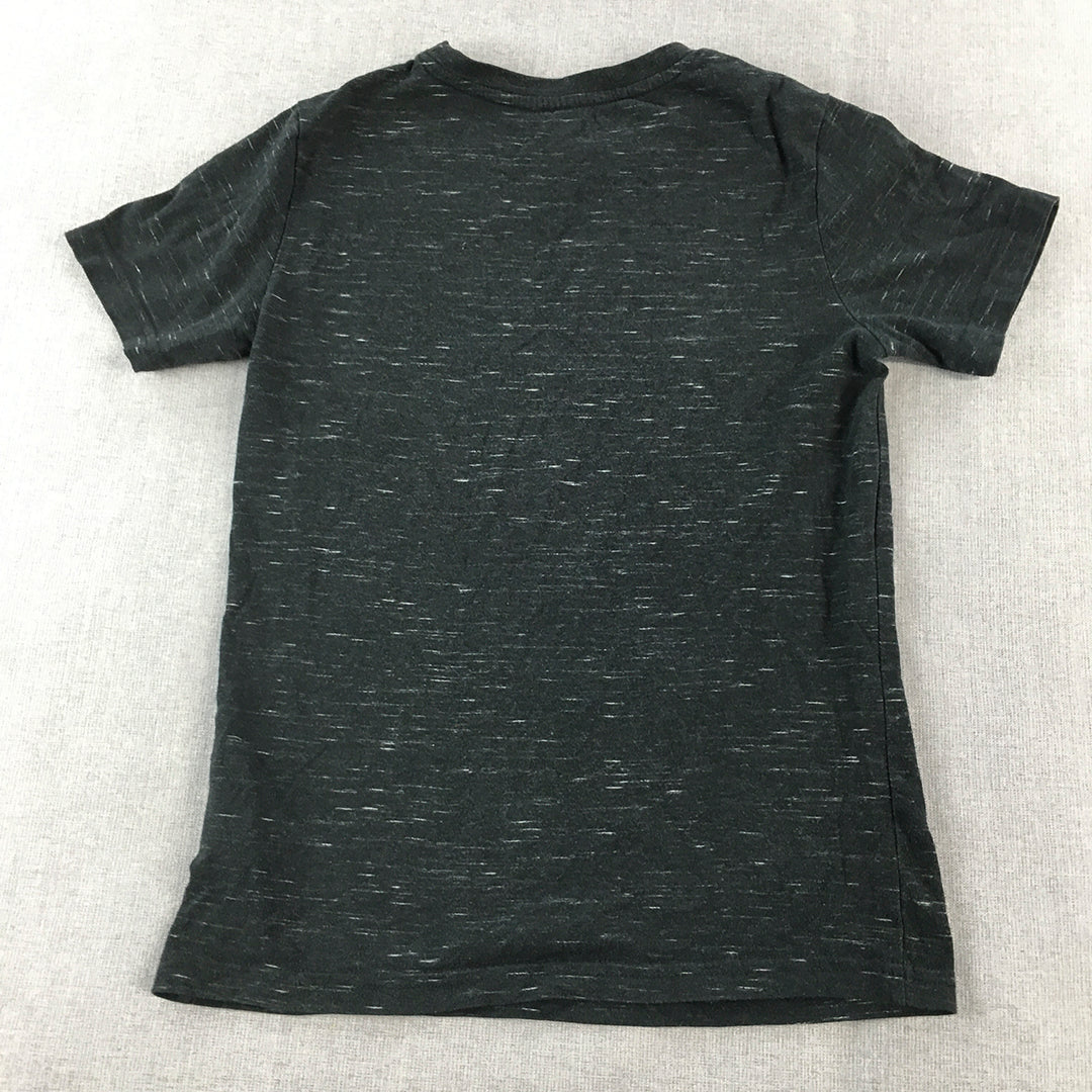 H&M Kids Boys T-Shirt Size 9 - 10 Years Black Short Sleeve Top