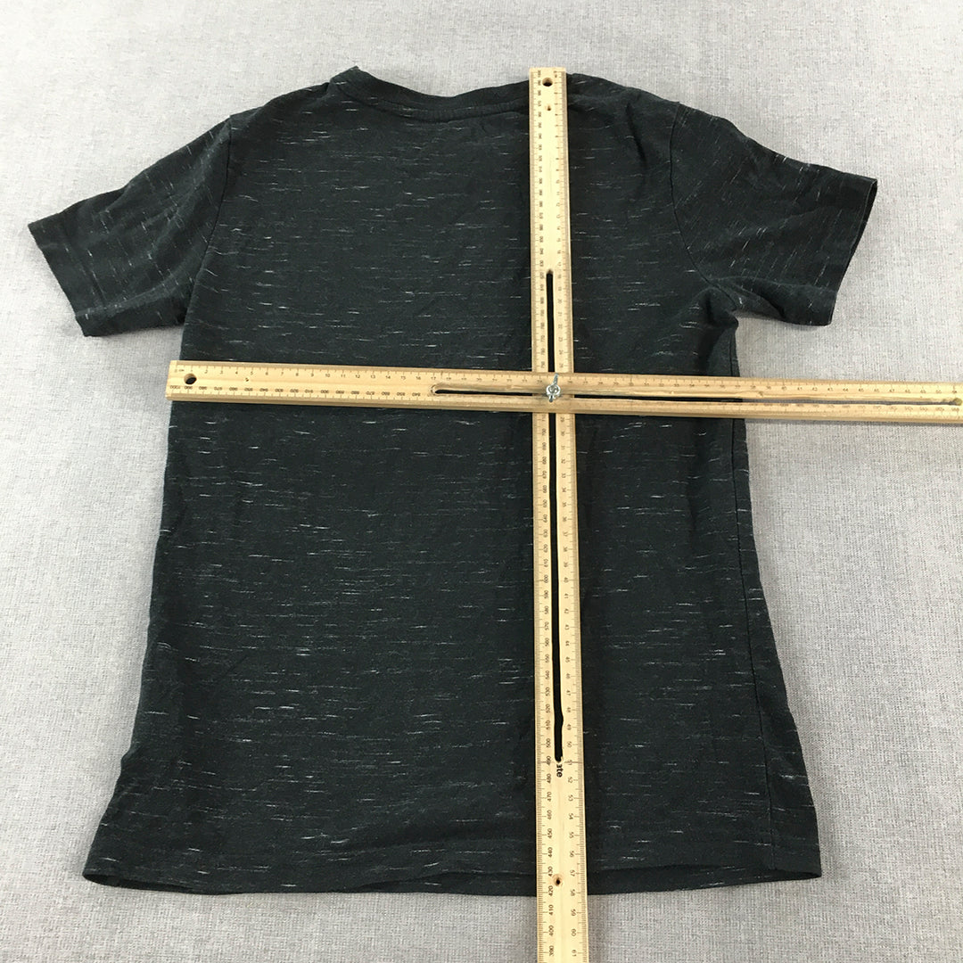 H&M Kids Boys T-Shirt Size 9 - 10 Years Black Short Sleeve Top