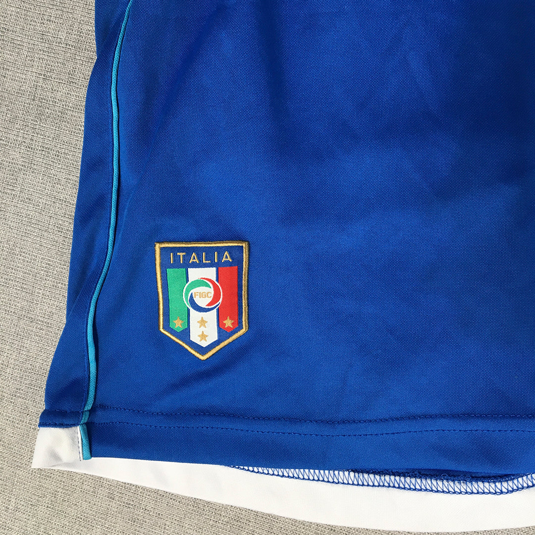 Italy National Football Team Mens Shorts Size L Blue Azzurri