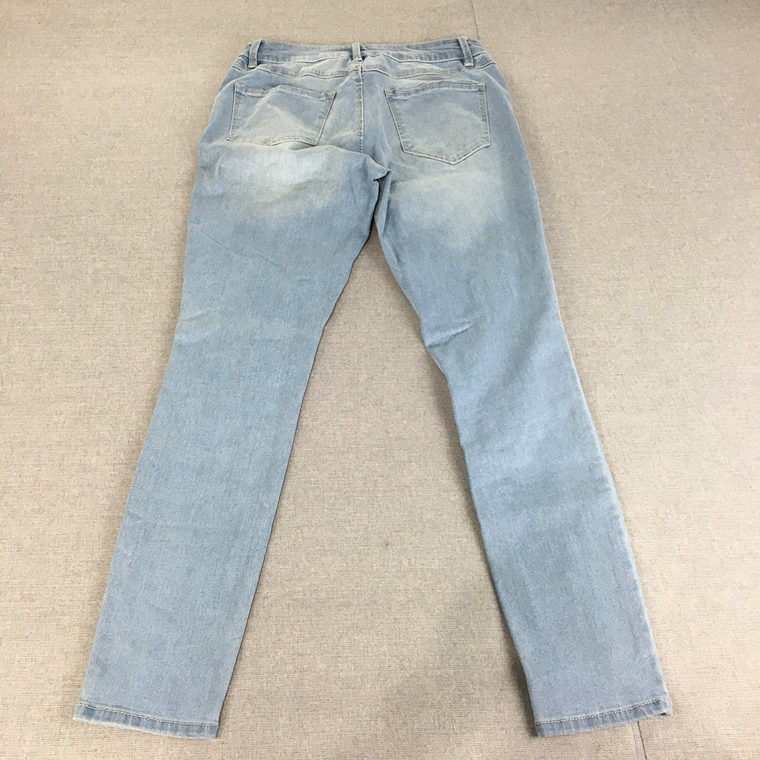 d.Jeans Womens Size 6 Blue Skinny Light Wash Denim