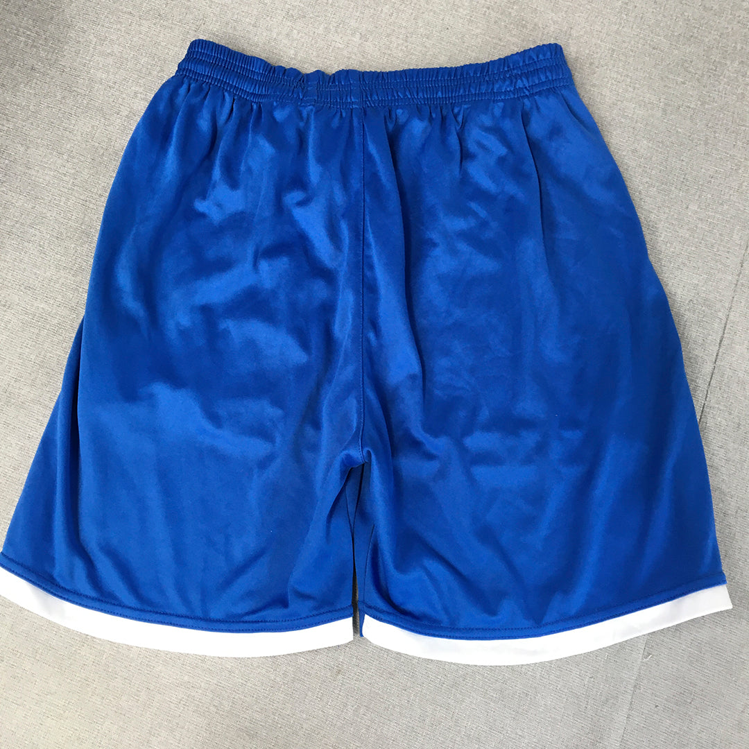 Italy National Football Team Mens Shorts Size L Blue Azzurri