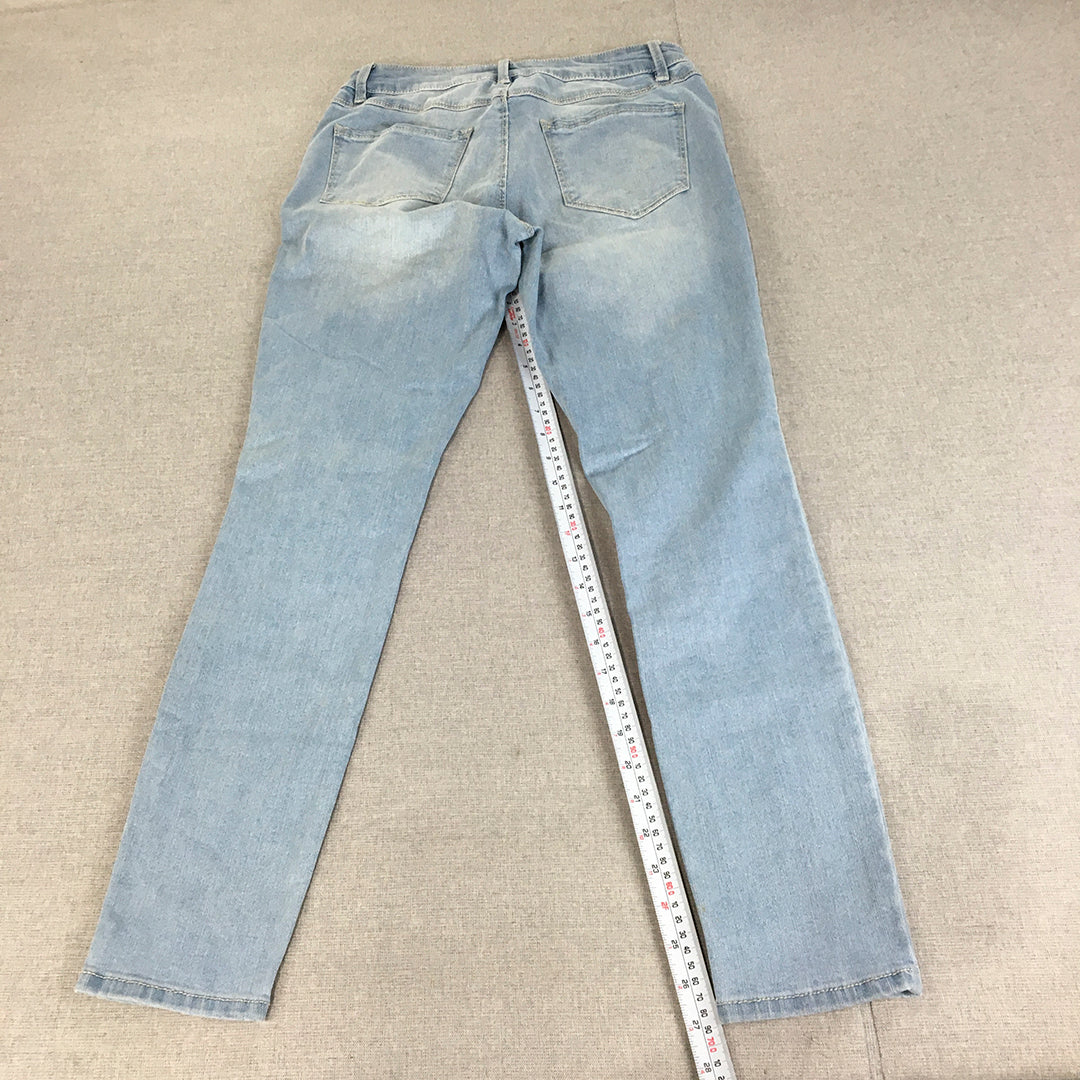 d.Jeans Womens Size 6 Blue Skinny Light Wash Denim