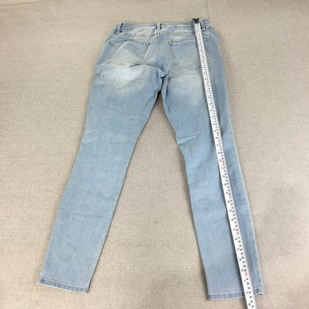 d.Jeans Womens Size 6 Blue Skinny Light Wash Denim