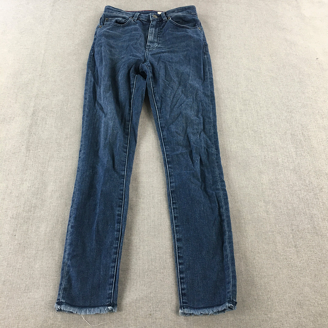 Sass & Bide Womens Skinny Jeans Size 24 Blue Dark Wash Stretch Denim