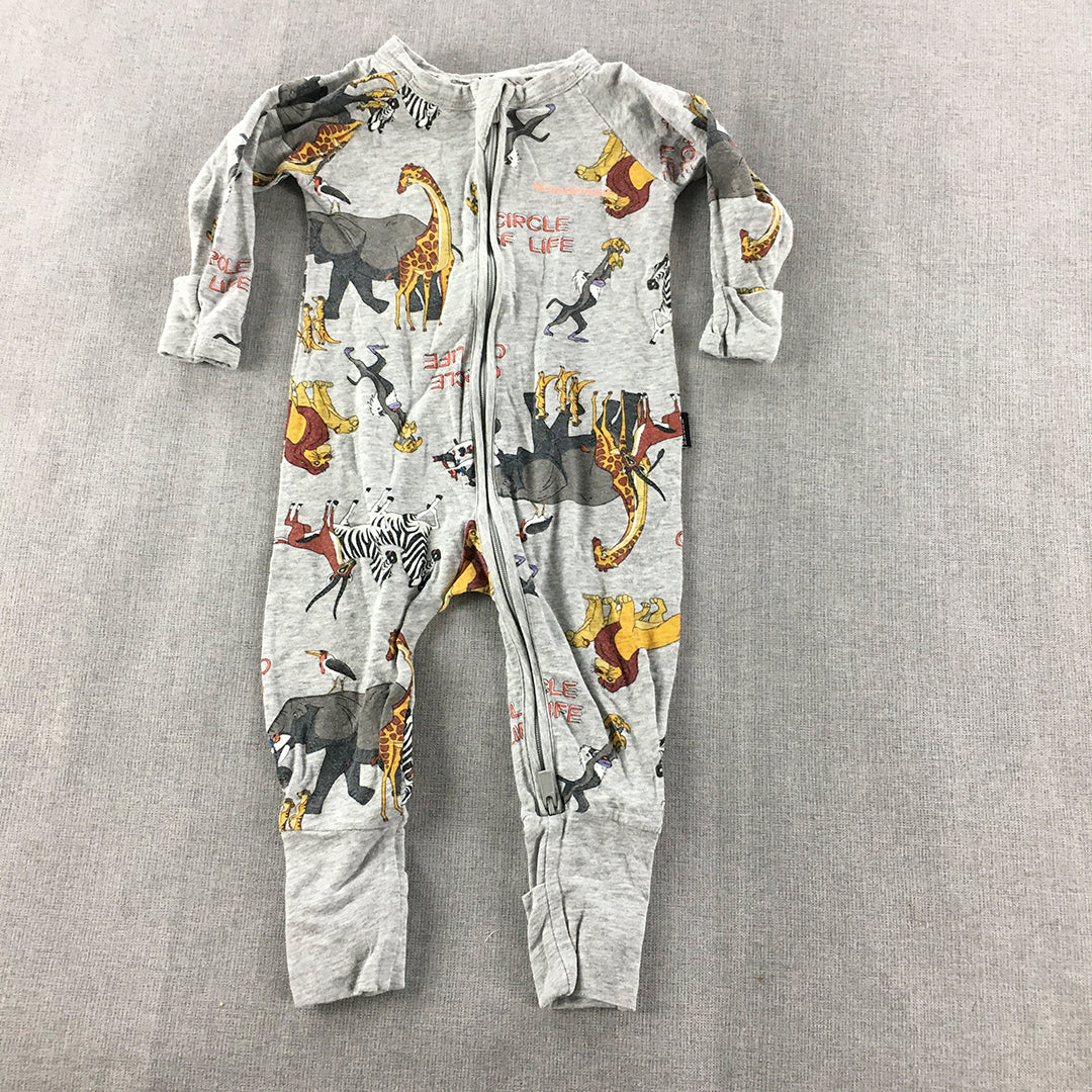 Bonds Disney The Lion King Baby Romper Jumpsuit Size 00 (3 - 6 Months) Grey