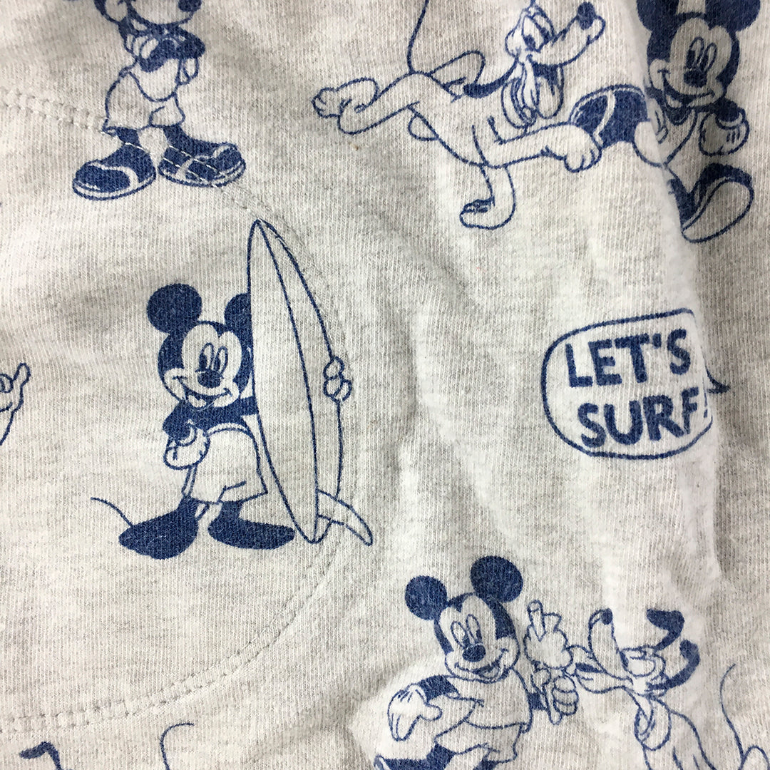 Zara Disney Baby Shorts Size 3 - 4 Years Toddler Grey Mickey Mouse Pockets