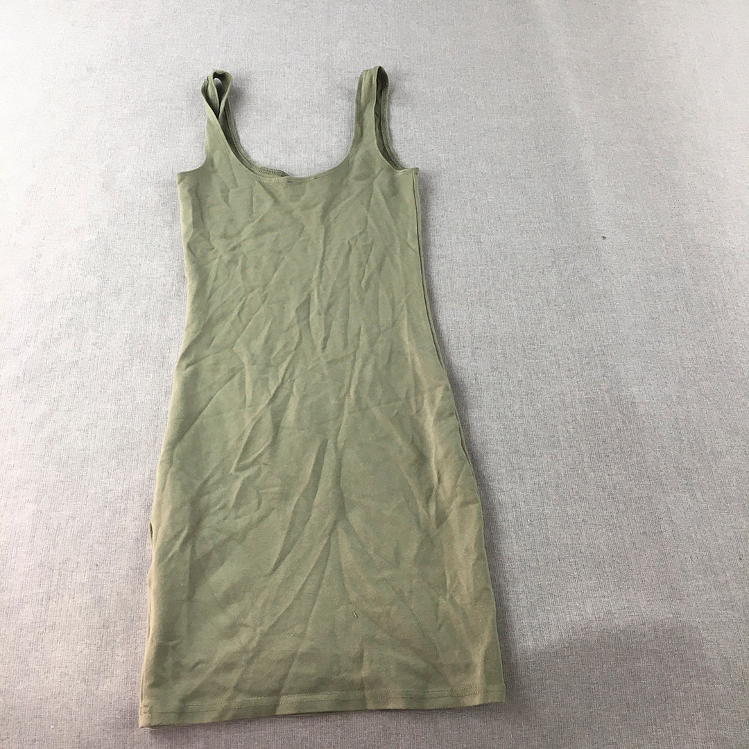 Bardot Womens Mini Dress Size 6 AUS Green Bodycon Stretch Sleeveless