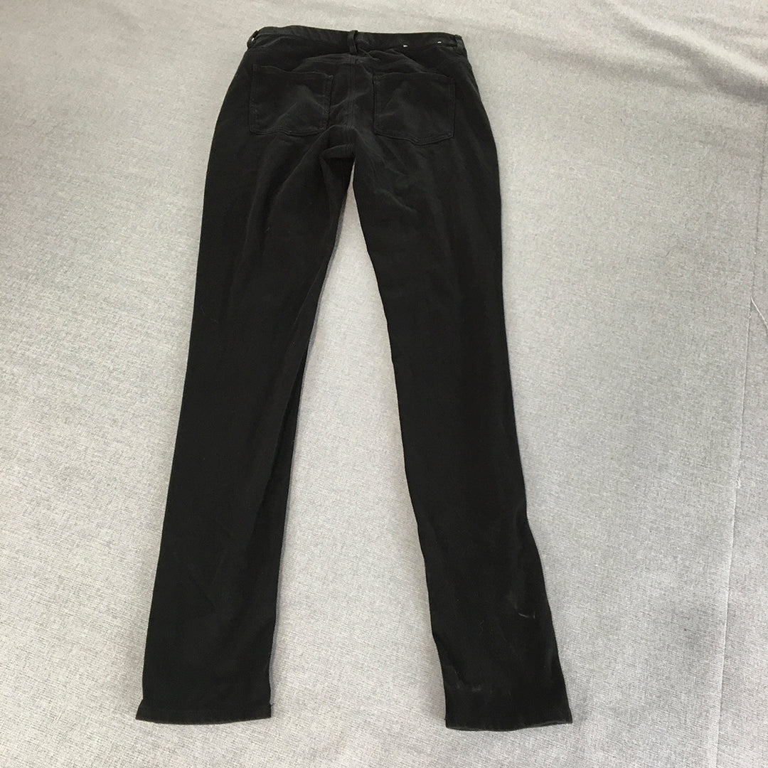 Uniqlo Womens Skinny Jeans Size S Black Dark Wash Stretch Denim