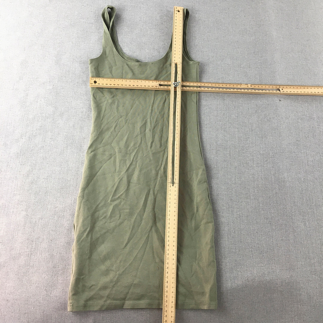 Bardot Womens Mini Dress Size 6 AUS Green Bodycon Stretch Sleeveless