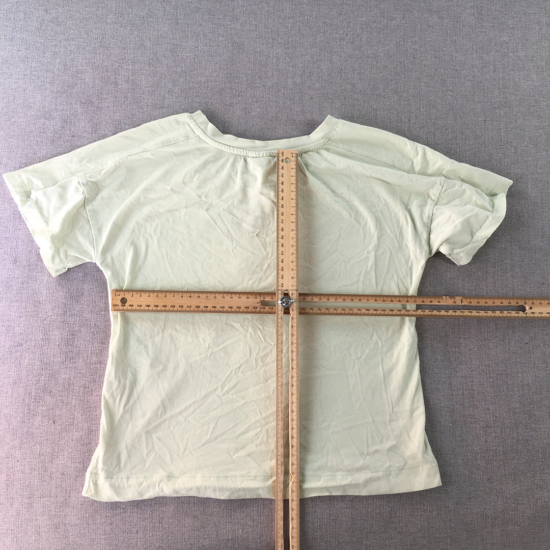 Zara Kids Girls T-Shirt Size 10 Green Short Sleeve Top