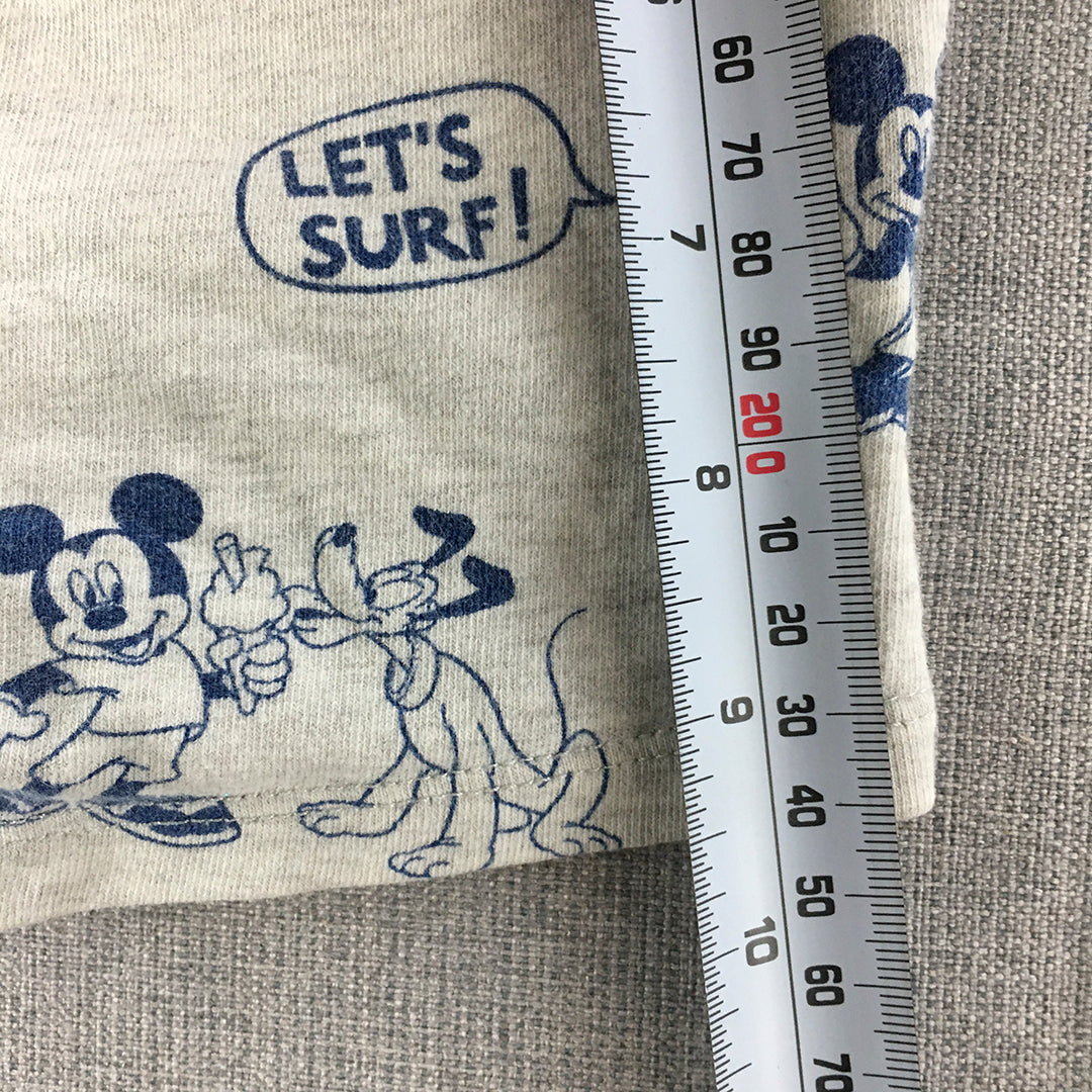 Zara Disney Baby Shorts Size 3 - 4 Years Toddler Grey Mickey Mouse Pockets