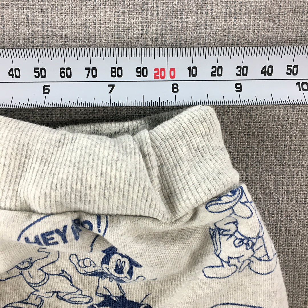 Zara Disney Baby Shorts Size 3 - 4 Years Toddler Grey Mickey Mouse Pockets