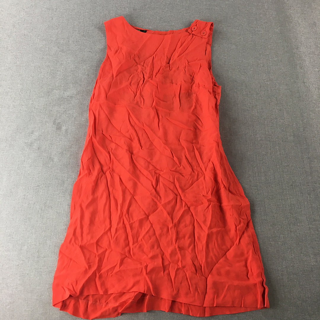 Something Else By Natalie Wood Womens Mini Dress Size 8 AU Coral Red A-Line