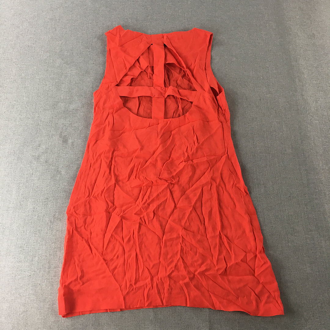 Something Else By Natalie Wood Womens Mini Dress Size 8 AU Coral Red A-Line