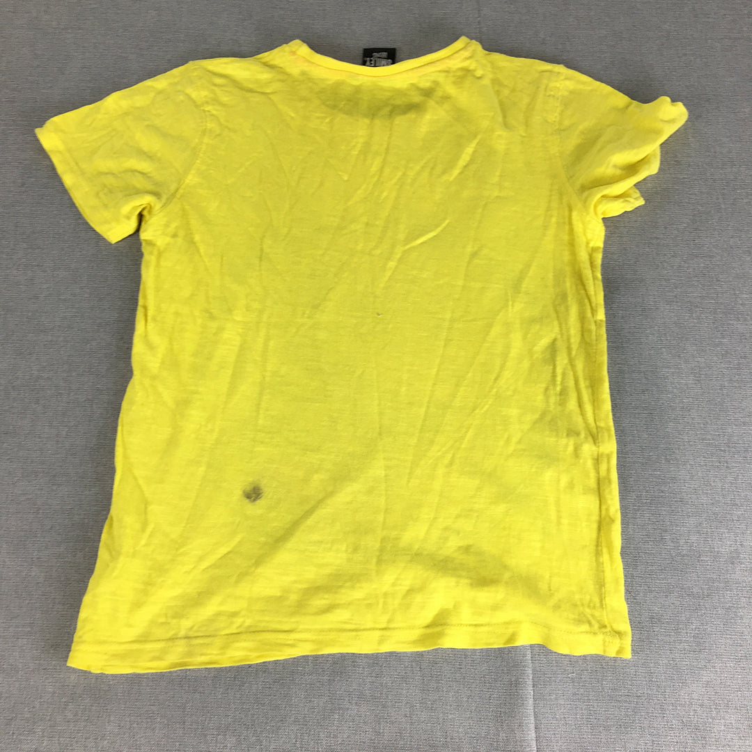 Smiley World Kids T-Shirt Size 12 Years Yellow Short Sleeve Top