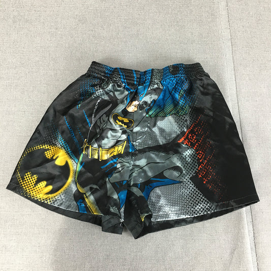 Batman Mens Sleep Shorts Size S Black Grey Elastic Waist Pajama DC Comics