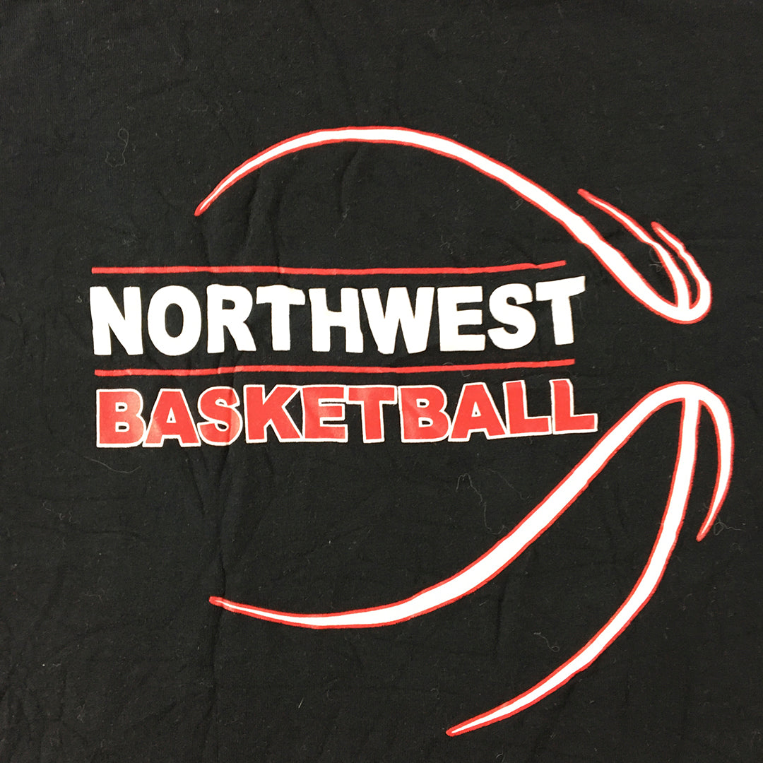 Northwest Basketball Mens T-Shirt Size M Black USA College NCAA Short Sleeve