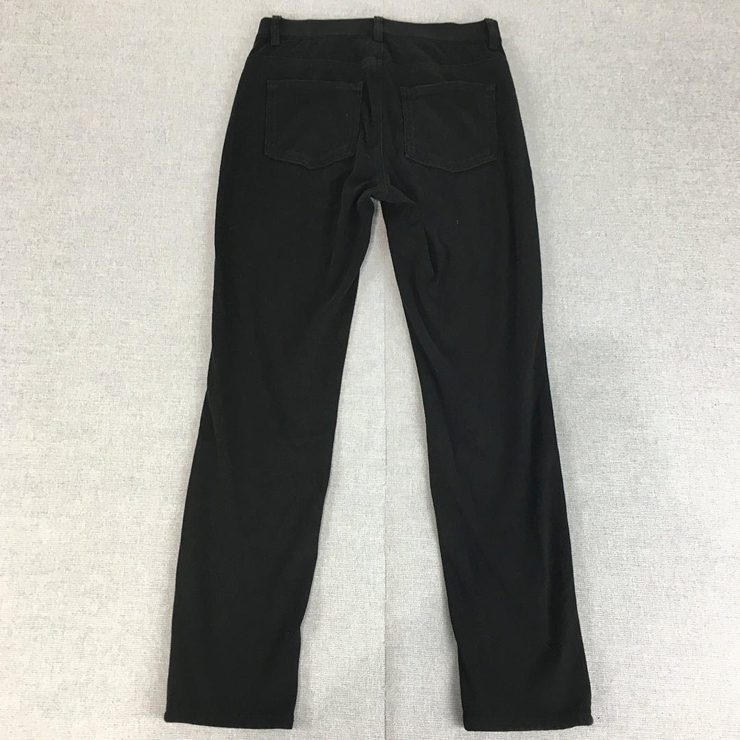 Uniqlo Womens Skinny Jeans Size XS (W24) Black Dark Wash Stretch Denim