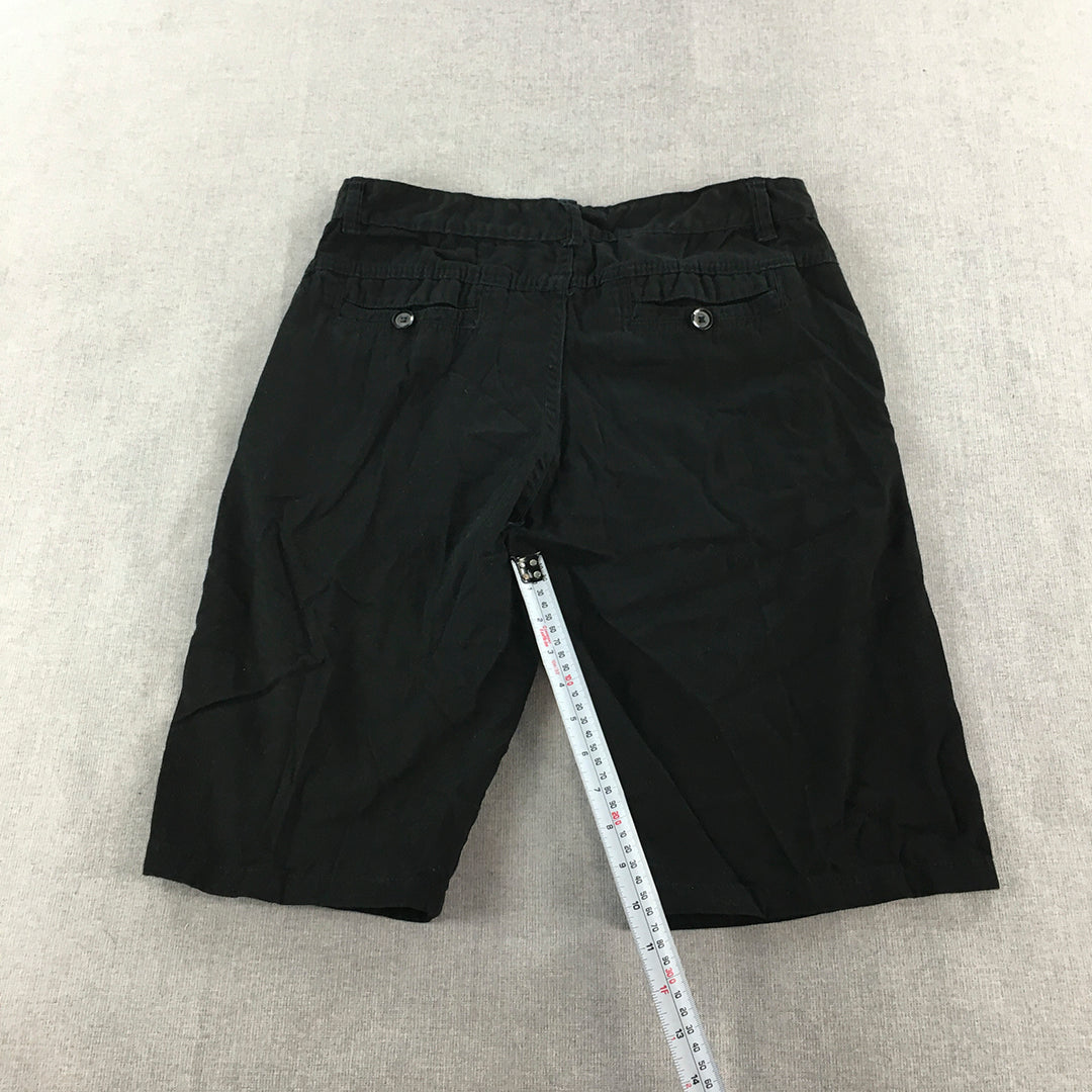 Diesel Mens Chino Shorts Size 32 Black Pockets