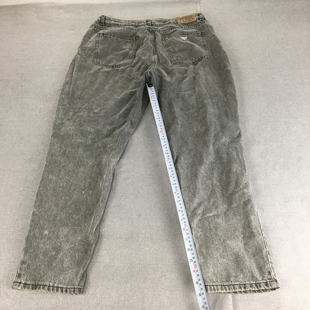 Guess Jeans Womens Size 14 (W32) Grey Light Wash Skinny Denim