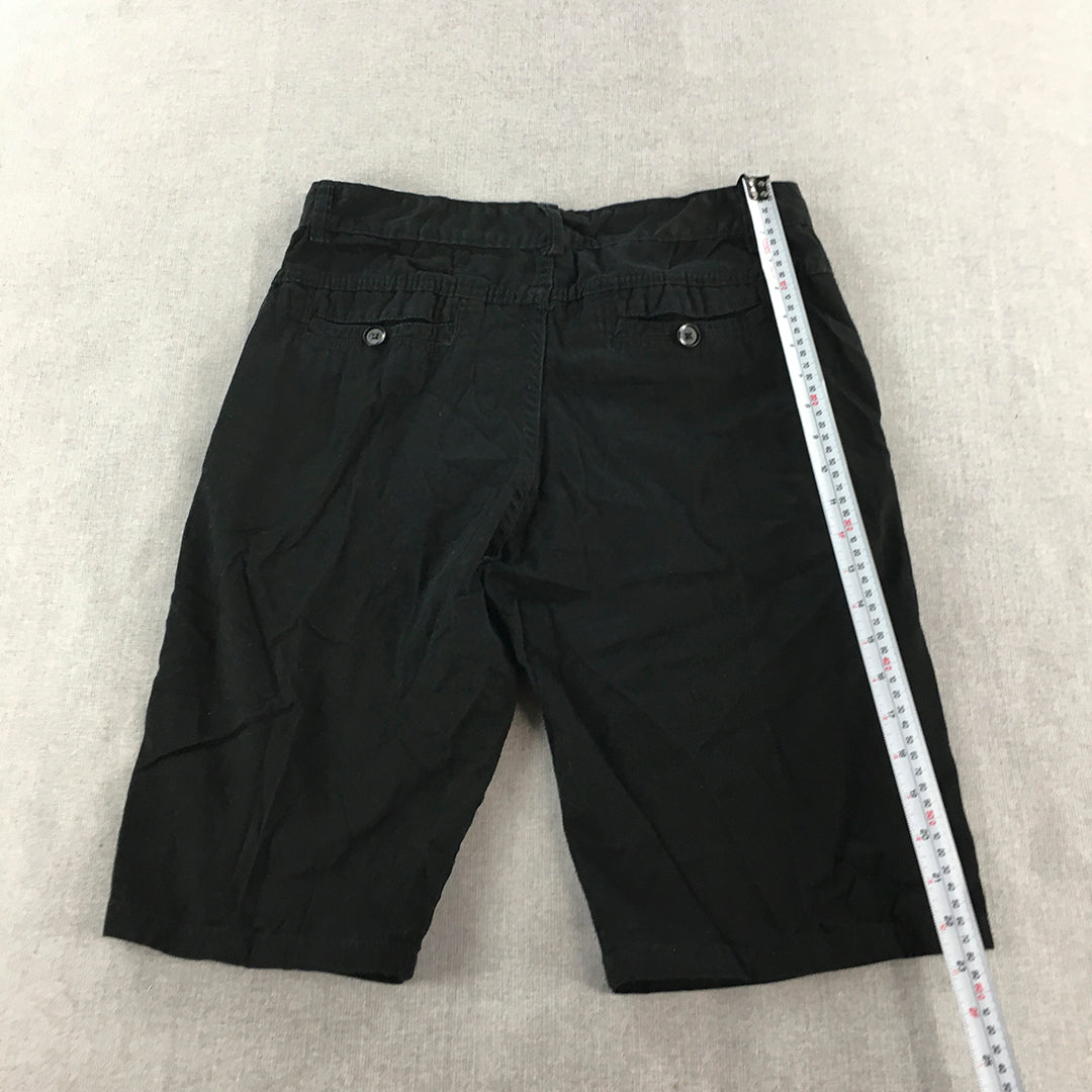 Diesel Mens Chino Shorts Size 32 Black Pockets