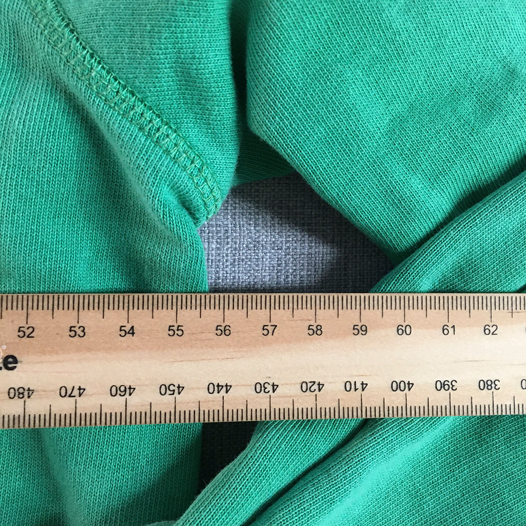 Spykar Mens Hoodie Sweater Size L Green Pockets Pullover Jumper