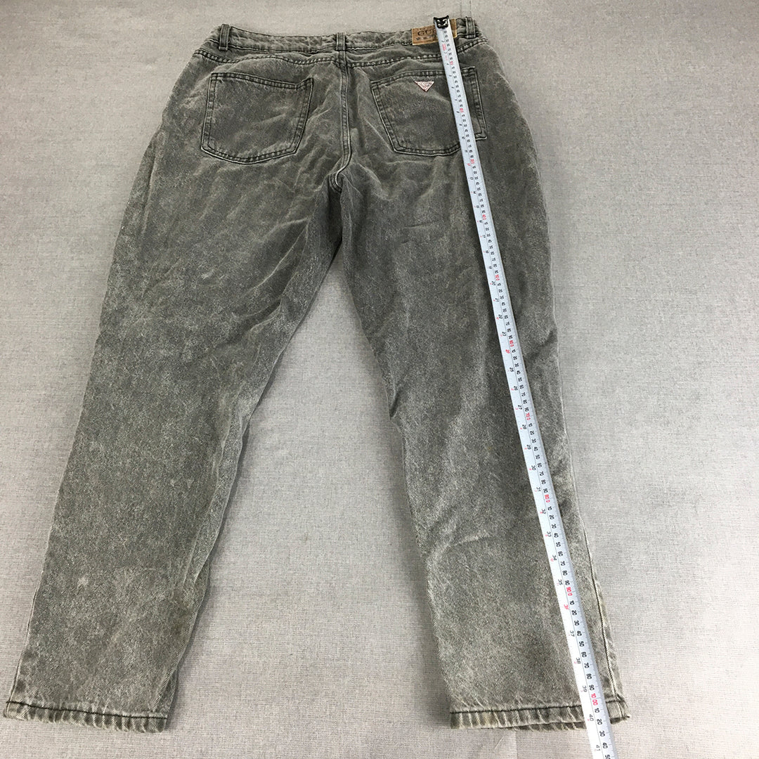 Guess Jeans Womens Size 14 (W32) Grey Light Wash Skinny Denim