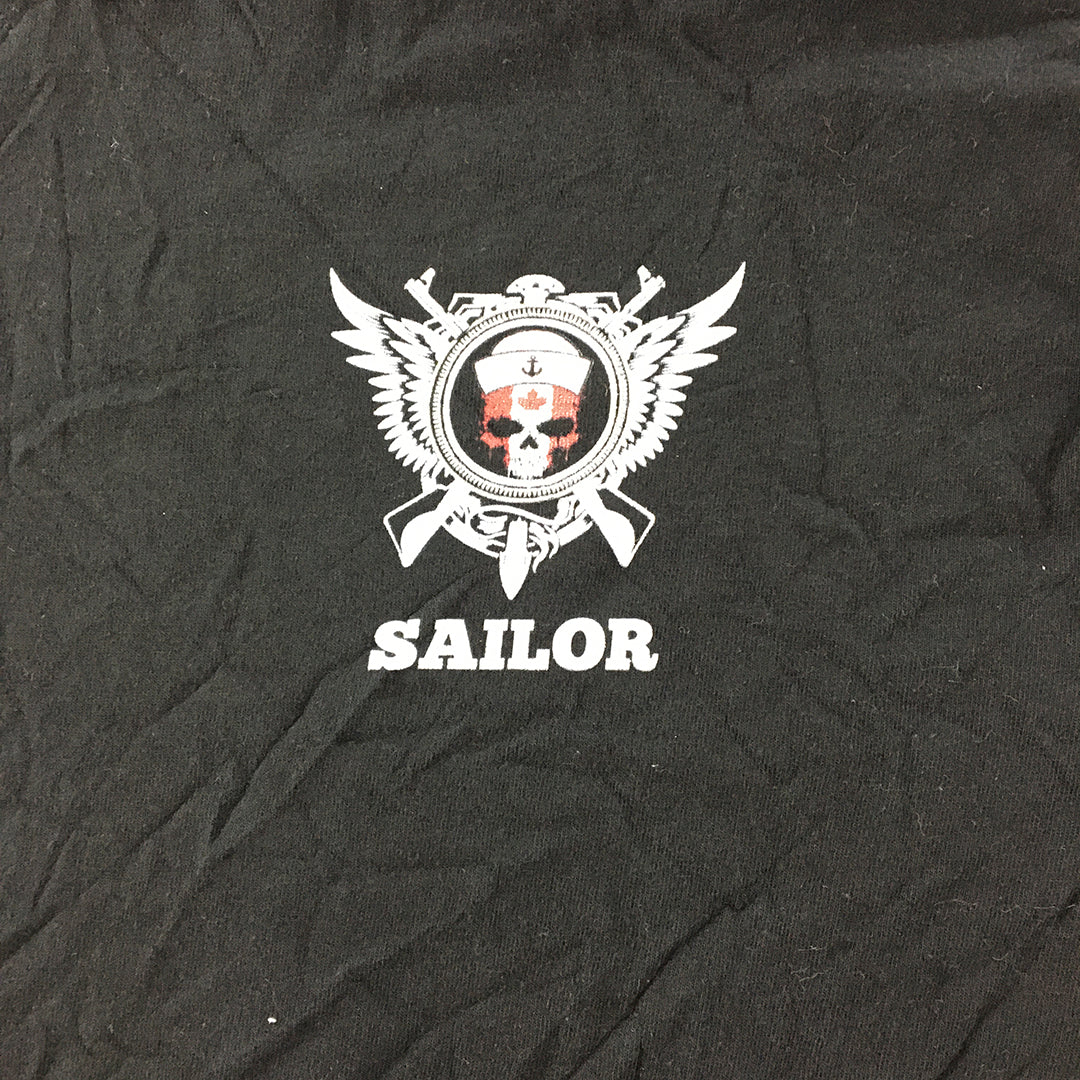 Sailor Canada Mens T-Shirt Size M Black Short Sleeve Tee