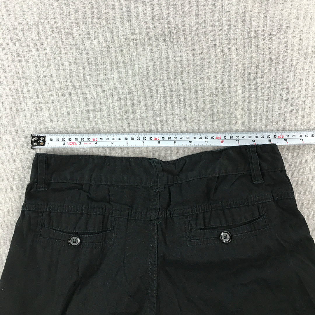 Diesel Mens Chino Shorts Size 32 Black Pockets