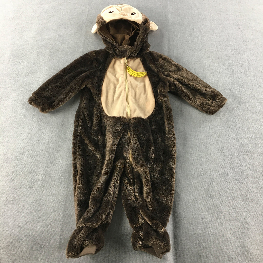 Dream Imagine Play Baby Monkey Costume Size 1 Year Brown One-Piece Jumpsuit