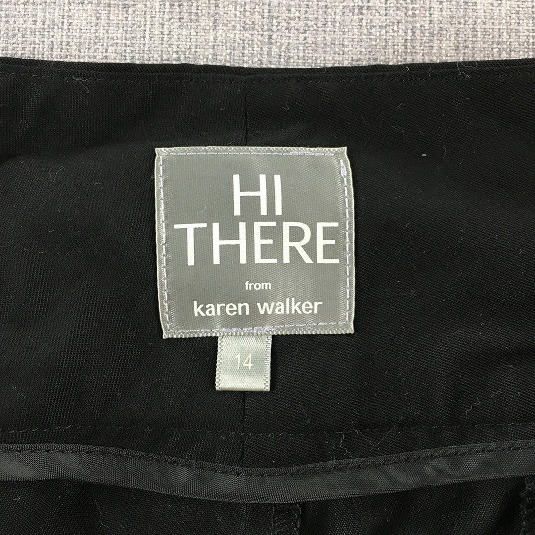 Hi There From Karen Walker Womens Dress Pants Size 14 Black