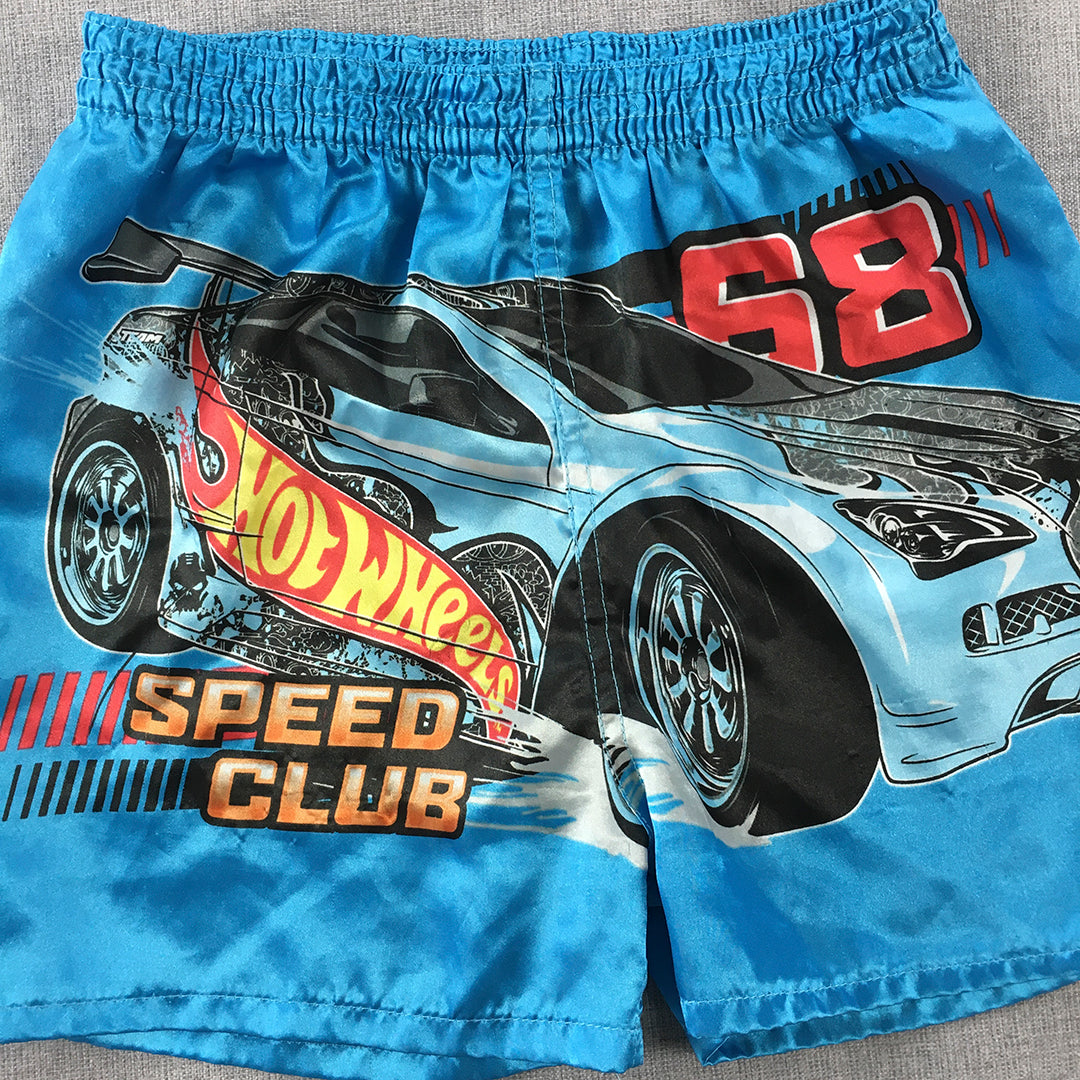 Hot-Wheels Kids Boys Pajama Shorts Size 6 - 8 Blue Sleepwear