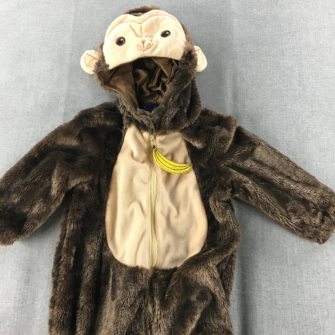 Dream Imagine Play Baby Monkey Costume Size 1 Year Brown One-Piece Jumpsuit