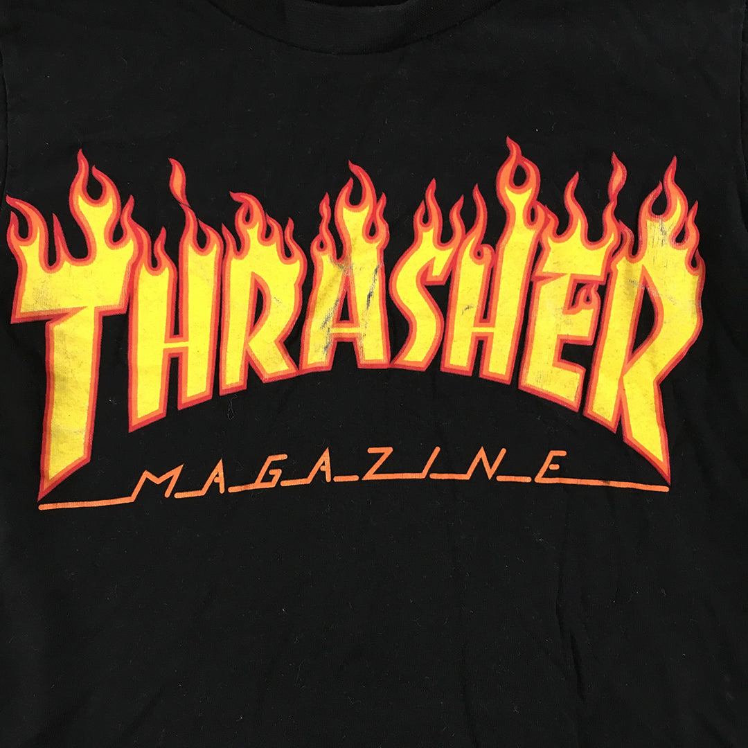 Thrasher Skate Magazine Baby Toddler T-Shirt Size 2 Black Short Sleeve