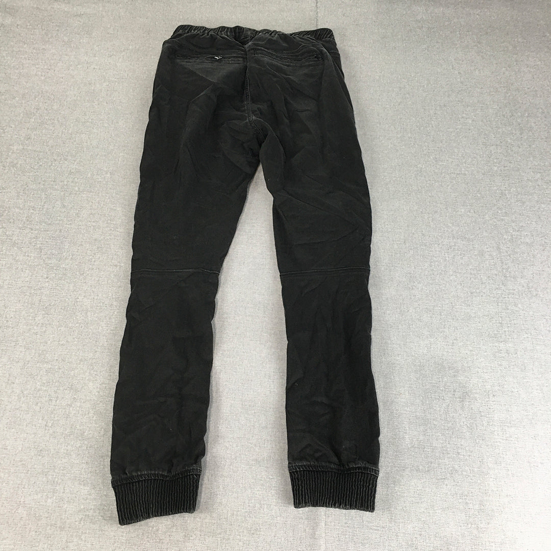 G-Star Raw Womens Jogger Jeans Size 26 x 32 Black Skinny Denim Elastic Waist